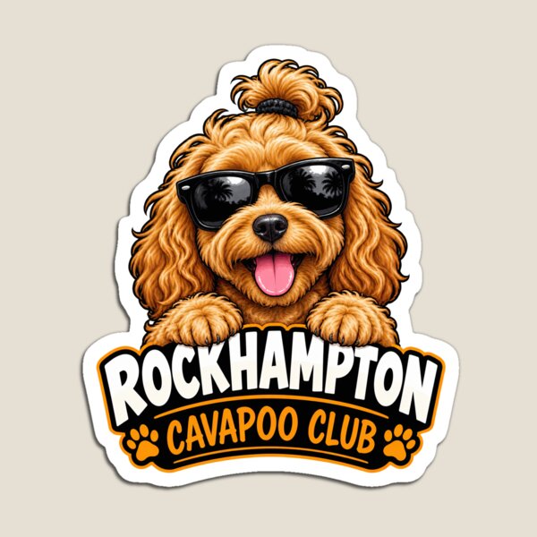 Item preview, Rockhampton Cavapoo Club – Cute Cavapoo Dog Design for Rockhampton Dog Owners designed and sold by LazyOwlStore.