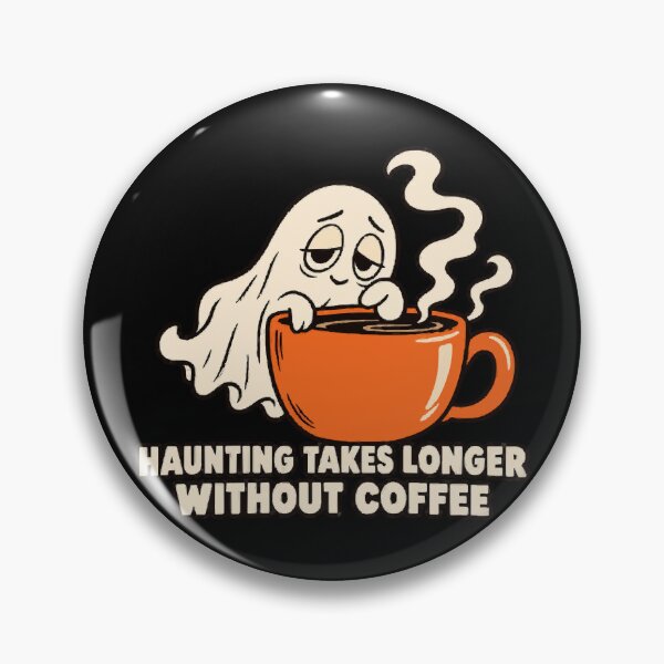 Item preview, Haunting Takes Longer Without Coffee Sleepy Ghost Halloween Humor designed and sold by ThreadQuirk.