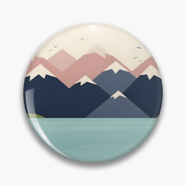 Item preview, Banff Canada Winter Rocky Mountains Minimalist Travel Illustration Frozen Lake designed and sold by JIGUWORLD.