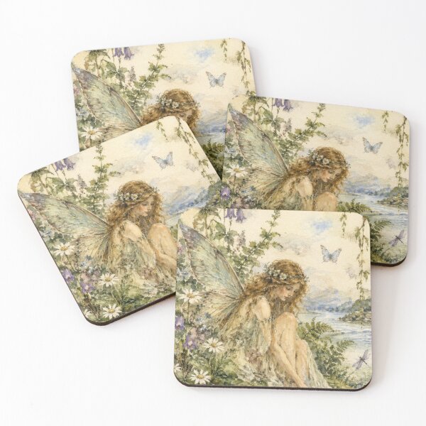 Item preview, Fairycore Watercolor Art, Fairy by the water designed and sold by patterncrow.