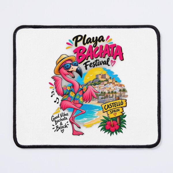 Item preview, Playa Bachata Festival Castelló Spain Cool Flamingo Dance T-Shirt designed and sold by Sushikidsntoddlers.