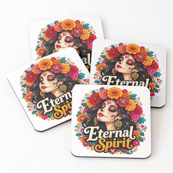 Item preview, Eternal Spirit Floral Sugar Skull Art designed and sold by HANG ON STUDIO .