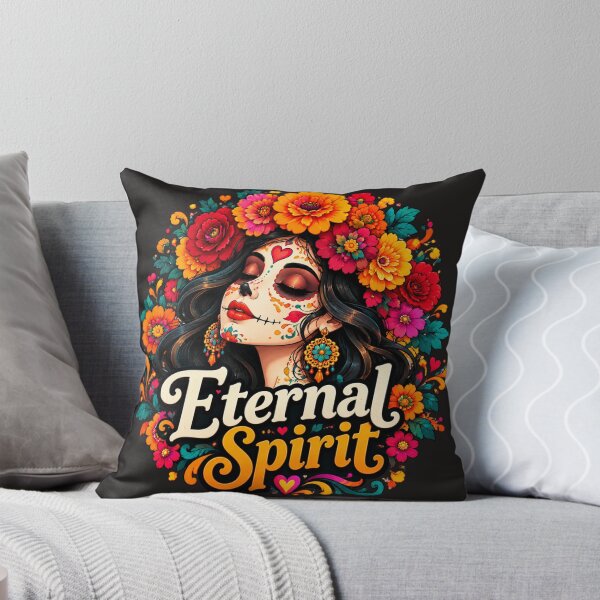 Item preview, Eternal Spirit Floral Sugar Skull Art designed and sold by HANG ON STUDIO .