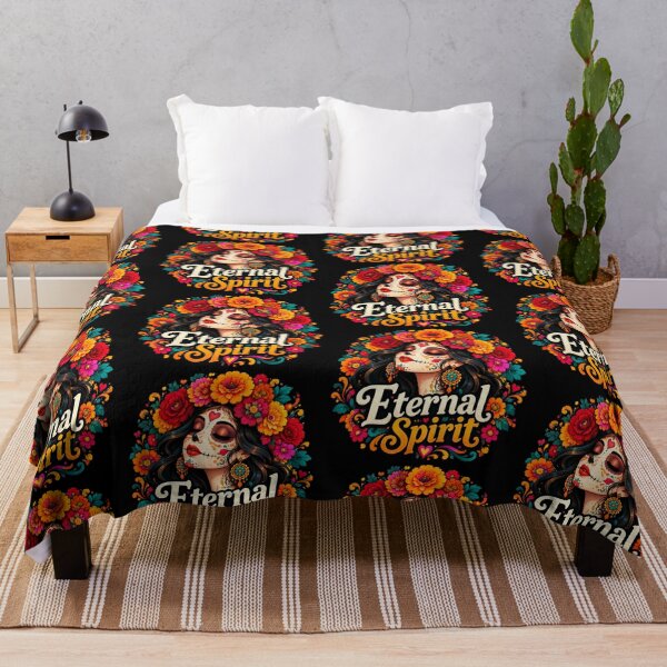 Item preview, Eternal Spirit Floral Sugar Skull Art designed and sold by HANG ON STUDIO .