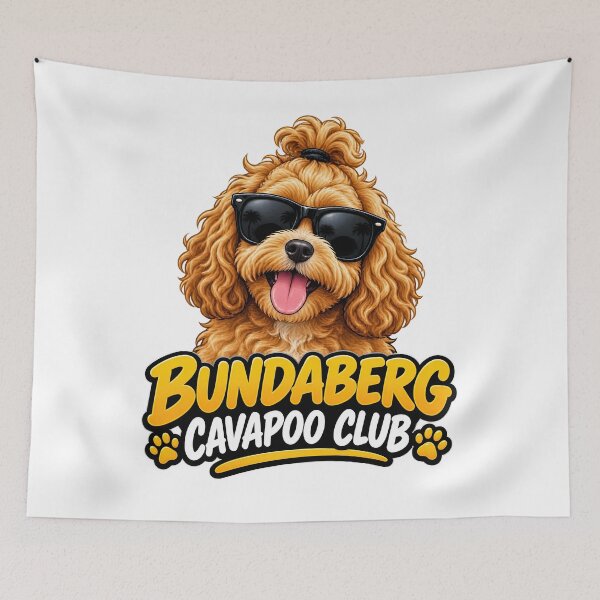 Item preview, Bundaberg Cavapoo Club – Cute Cavapoo Dog Design for Bundaberg Dog Owners designed and sold by LazyOwlStore.
