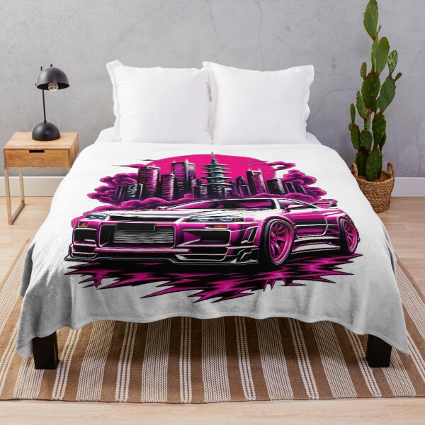 Item preview, Neon Tokyo Street Racer – Japanese Tuner Car Cyberpunk Art designed and sold by TomxDesign.