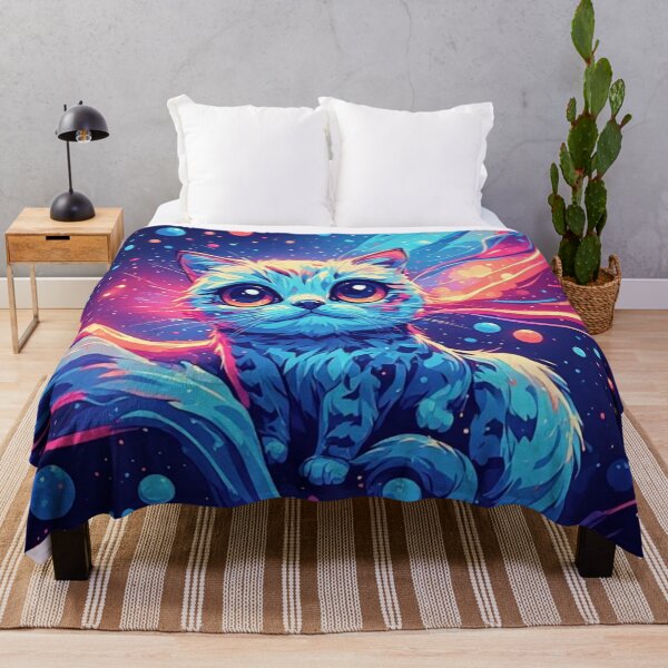 Item preview, Cute Cosmic Kitten Colorful Fantasy Cat Art designed and sold by FusionCipher.