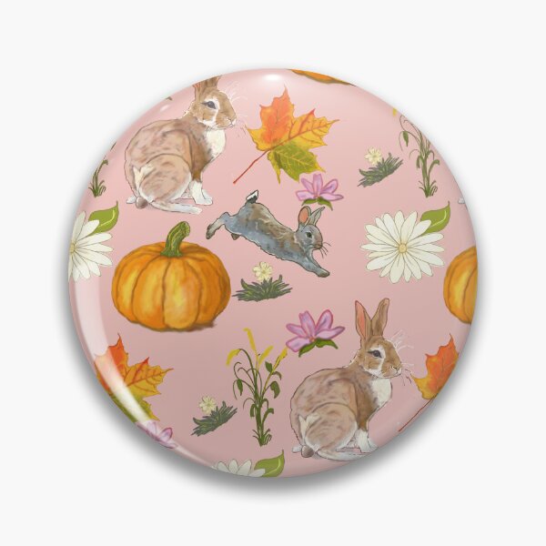 Item preview, Autumn Bunny & Pumpkin Seamless Pattern designed and sold by hopenoli_art.