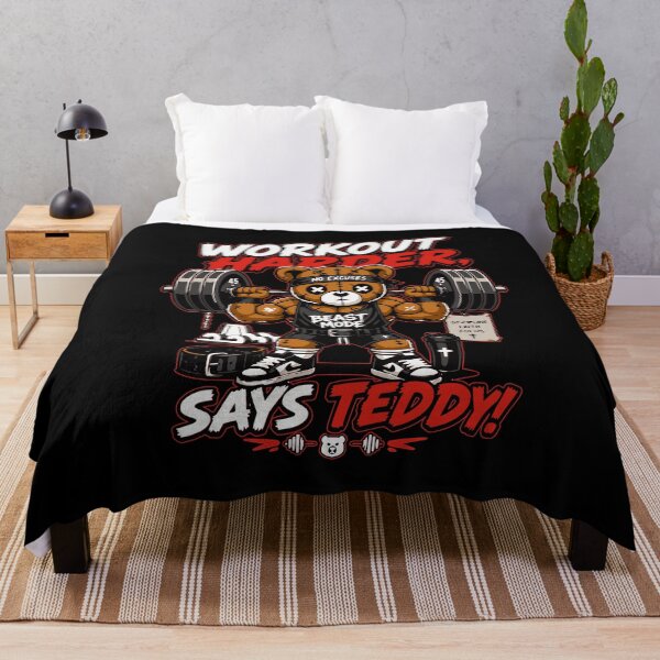Item preview, Funny Gym Shirt Workout Harder Teddy Bear Fitness Motivation designed and sold by Simon-art-land.