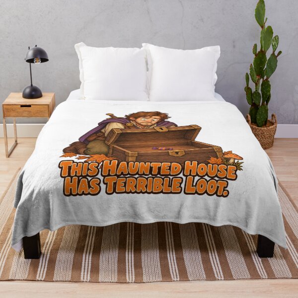 Item preview, This Haunted House Has Terrible Loot Gamer Halloween Humor designed and sold by ThreadQuirk.