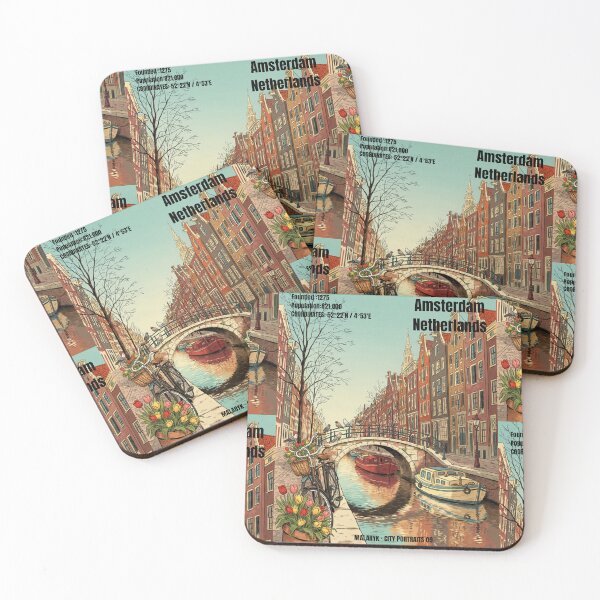 Item preview, Amsterdam Netherlands Retro Comics City Portrait No. 09 designed and sold by Malaryk.