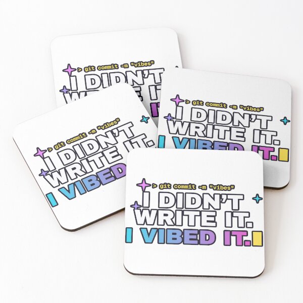 Item preview, I Didn't Write It, I Vibed It – Funny Vibe Coding Tee designed and sold by Acta Diurna Supply.