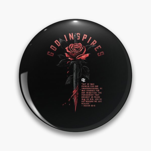 Item preview, Red Rose Cross Isaiah 53:5 Christian Faith Design designed and sold by Krasnovaovaova.