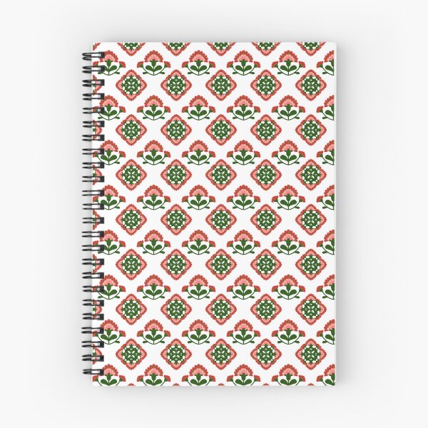 Item preview, Folk Style Carnation Geometric Floral Pattern designed and sold by DILMIK..