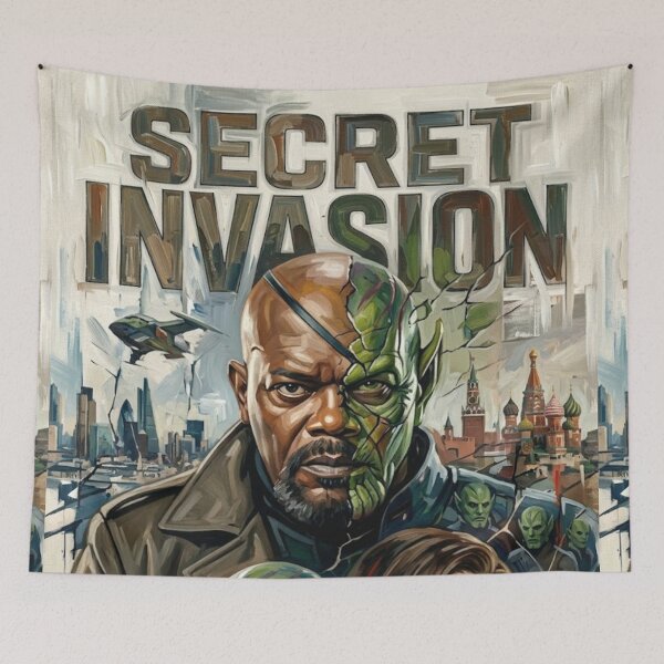 Item preview, Secret Invasion Sci-Fi Thriller Fine Art Tribute designed and sold by Art's Diner.