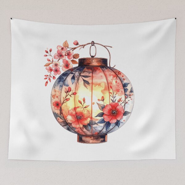 Item preview, Japanese Paper Lantern Cherry Blossom designed and sold by BetweenForms.