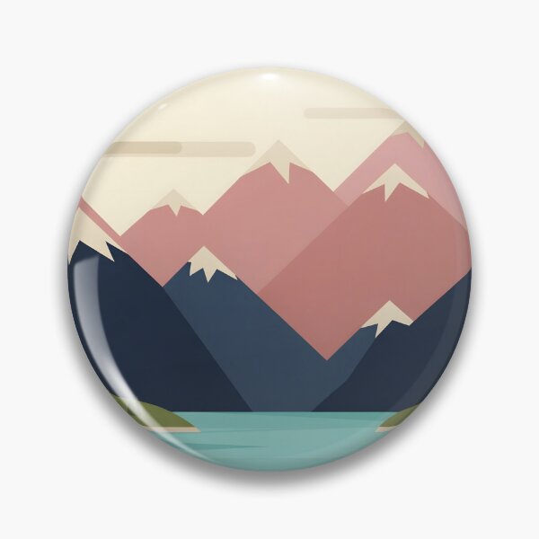 Item preview, Banff Canada Winter Rocky Mountains Minimalist Travel Illustration Frozen Lake designed and sold by JIGUWORLD.