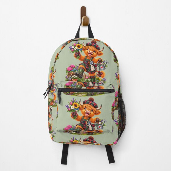 Item preview, Cute Highland Cow Gardening | Scottish Highland Coo Flower Gardener designed and sold by MaedK.