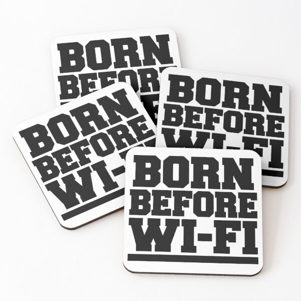 Item preview, Born Before WiFi - Funny Retro Technology Humor Nostalgic designed and sold by Rtcraftani.
