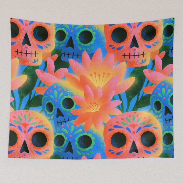 Item preview, Pastel Neon Calavera designed and sold by Retro Type.