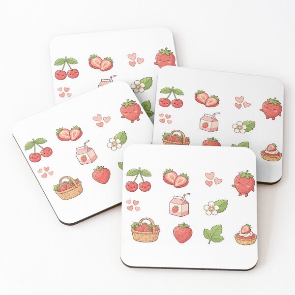 Item preview, Strawberry Cherry Love Sticker Sheet designed and sold by Stylestickers55.