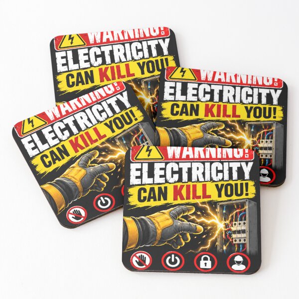 Item preview, electricity kills - Vintage Lineman Dark Humor designed and sold by SRV Shop ⭐⭐⭐⭐⭐.
