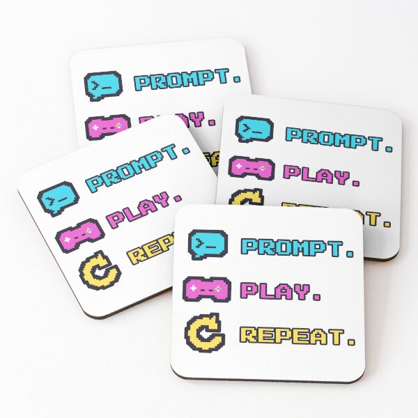 Item preview, Prompt Play Repeat – Pixel Art Vibe Coding Gamer designed and sold by Acta Diurna Supply.