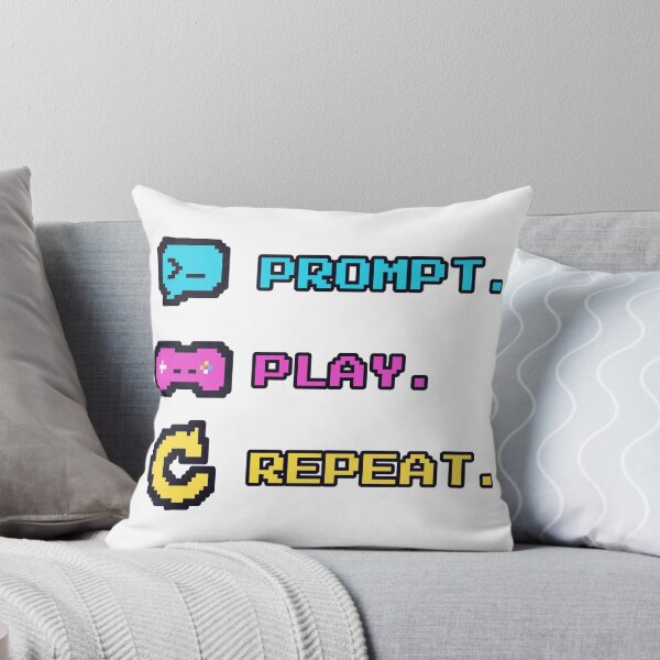 Item preview, Prompt Play Repeat – Pixel Art Vibe Coding Gamer designed and sold by Acta Diurna Supply.