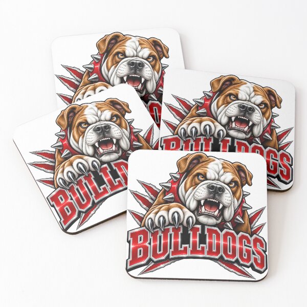Item preview, Bulldogs Red Brown designed and sold by DigiAngDesigns.