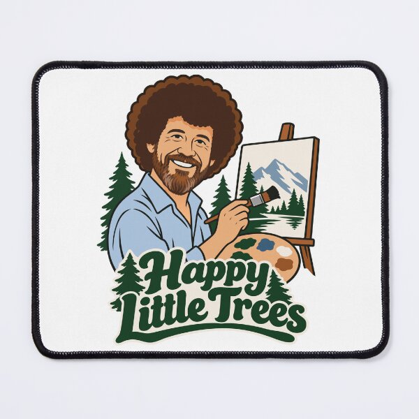 Item preview, Bob Ross Happy Little Trees Nature Painting designed and sold by karamram.
