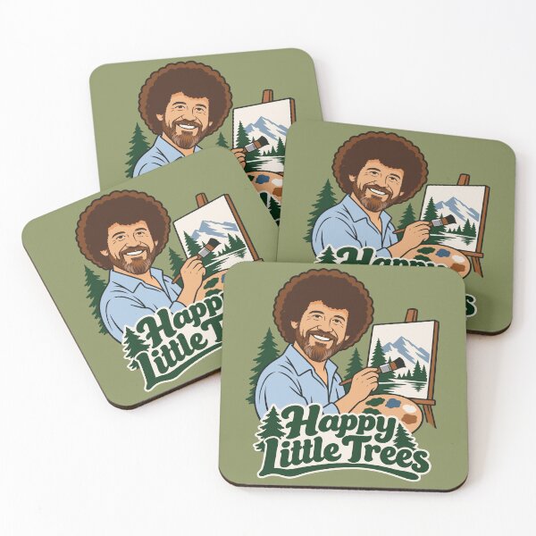 Item preview, Bob Ross Happy Little Trees Nature Painting designed and sold by karamram.