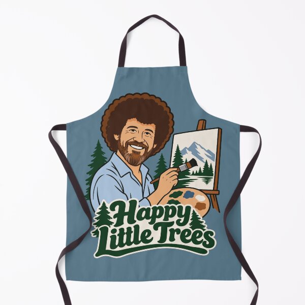 Item preview, Bob Ross Happy Little Trees Nature Painting designed and sold by karamram.