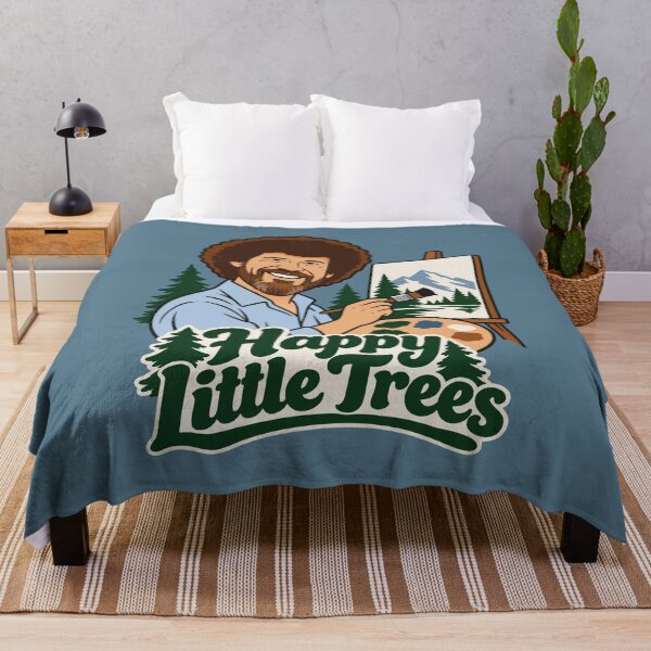 Item preview, Bob Ross Happy Little Trees Nature Painting designed and sold by karamram.