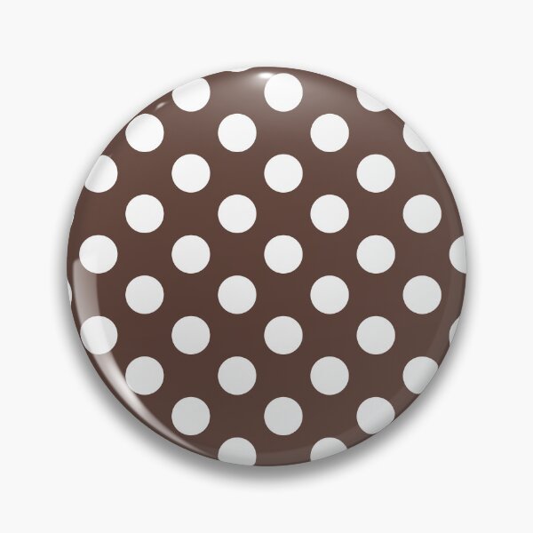 Item preview, Brown and white large polka dot pattern designed and sold by Nolan6.