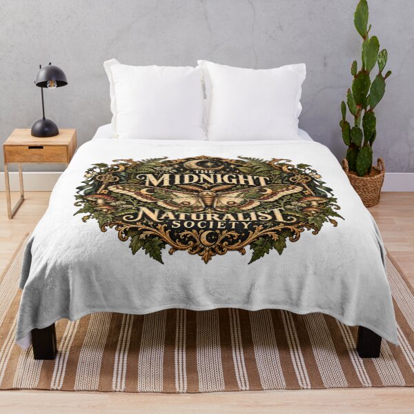 Item preview, The Midnight Naturalist Society - Gothic Moth Cottagecore Emblem designed and sold by Neurospicy Trolls.