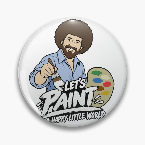 Item preview, Bob Ross Let’s Paint a Happy Little World designed and sold by karamram.