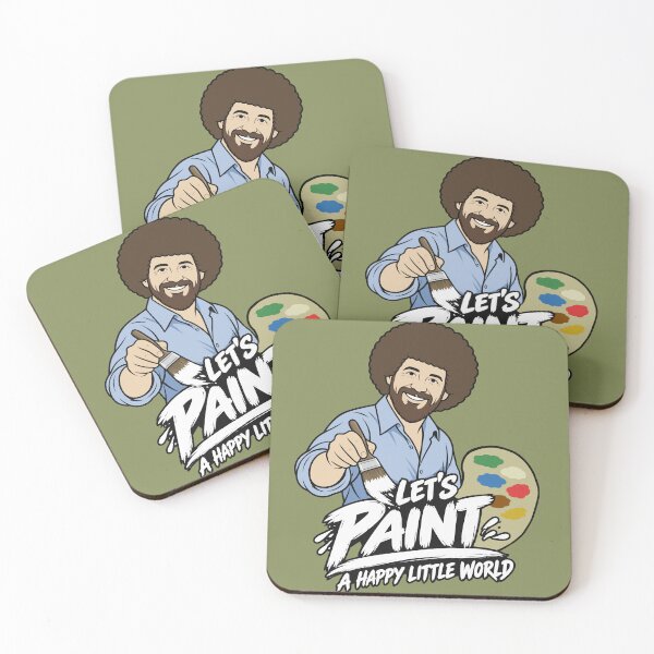 Item preview, Bob Ross Let’s Paint a Happy Little World designed and sold by karamram.