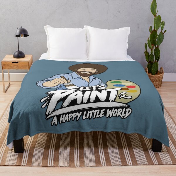 Item preview, Bob Ross Let’s Paint a Happy Little World designed and sold by karamram.