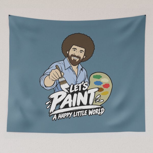 Item preview, Bob Ross Let’s Paint a Happy Little World designed and sold by karamram.