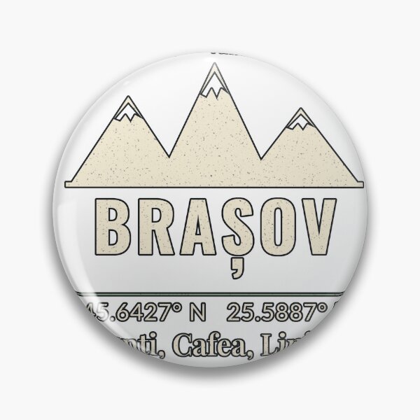 Item preview, Brasov Munti Cafea Liniste Coordonate designed and sold by PeaksAndPrints.