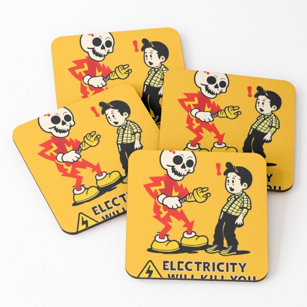 Item preview, electricity kills - Vintage Lineman Dark Humor designed and sold by SRV Shop ⭐⭐⭐⭐⭐.