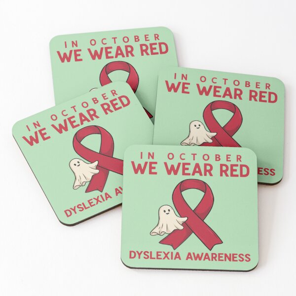 Item preview, In October We Wear Red Dyslexia Awareness designed and sold by Endless7Art.