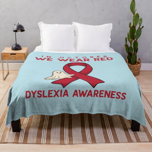 Item preview, In October We Wear Red Dyslexia Awareness designed and sold by Endless7Art.