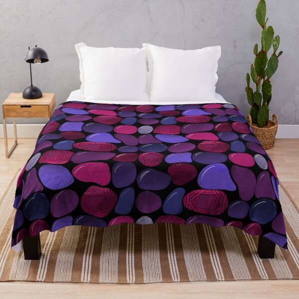 Item preview, Abstract Purple Stones designed and sold by Rut-of-Frame.