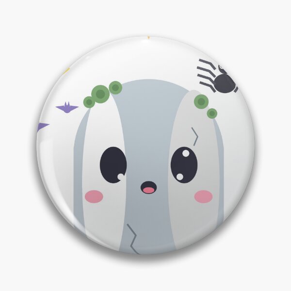 Item preview, Cute Kawaii Tombstone Character Sticker Spooky Halloween Graveyard Art designed and sold by PRIME4YOU.