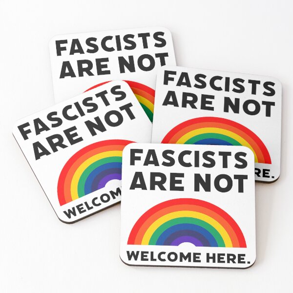 Item preview, Fascists are not welcome here. designed and sold by Rachel the Artist .