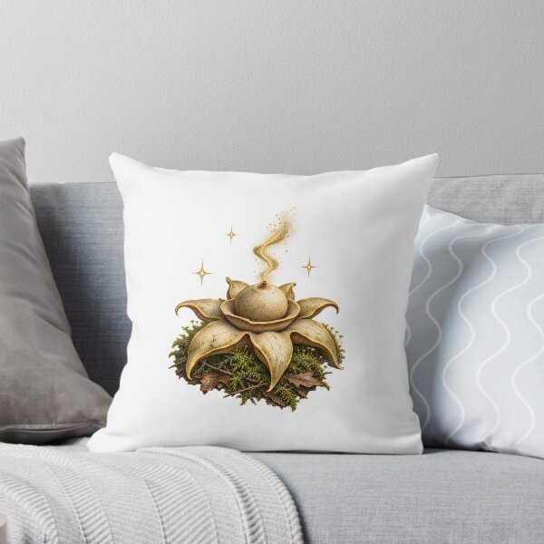 Item preview, Earthstar Fungus Art | Vintage Mushroom Specimen Art | Mycologist Gift designed and sold by Brackenlume Studio.