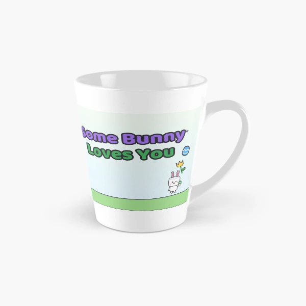 Some Bunny Loves You - Cute Easter Marshmallow Pip with Egg Basket — Classic Mug by BiMood