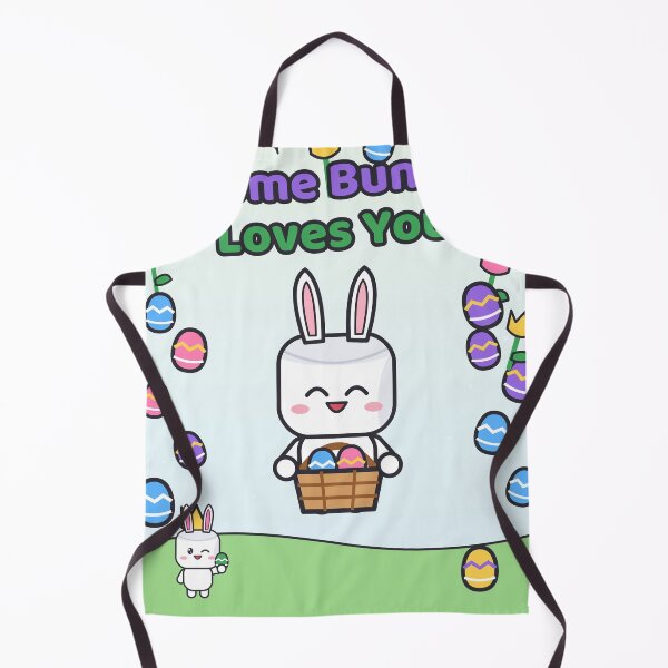 Item preview, Some Bunny Loves You - Cute Easter Marshmallow Pip with Egg Basket designed and sold by BiMood.