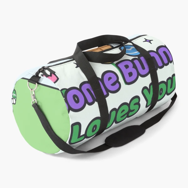 Some Bunny Loves You - Cute Easter Marshmallow Pip with Egg Basket — Duffle Bag by BiMood